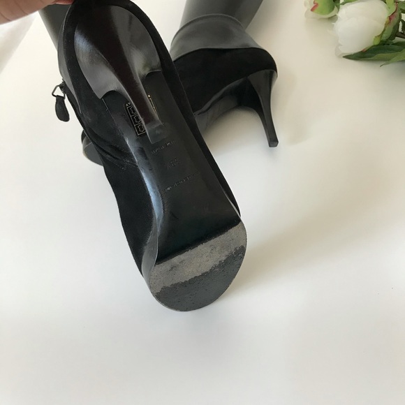 Balenciaga Suede/Leather Ankle Booties Heels - Picture 13 of 16